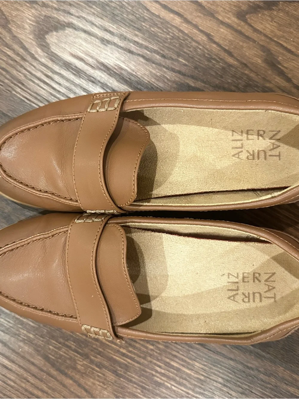Naturalizer Brown Leather Penny Loafers